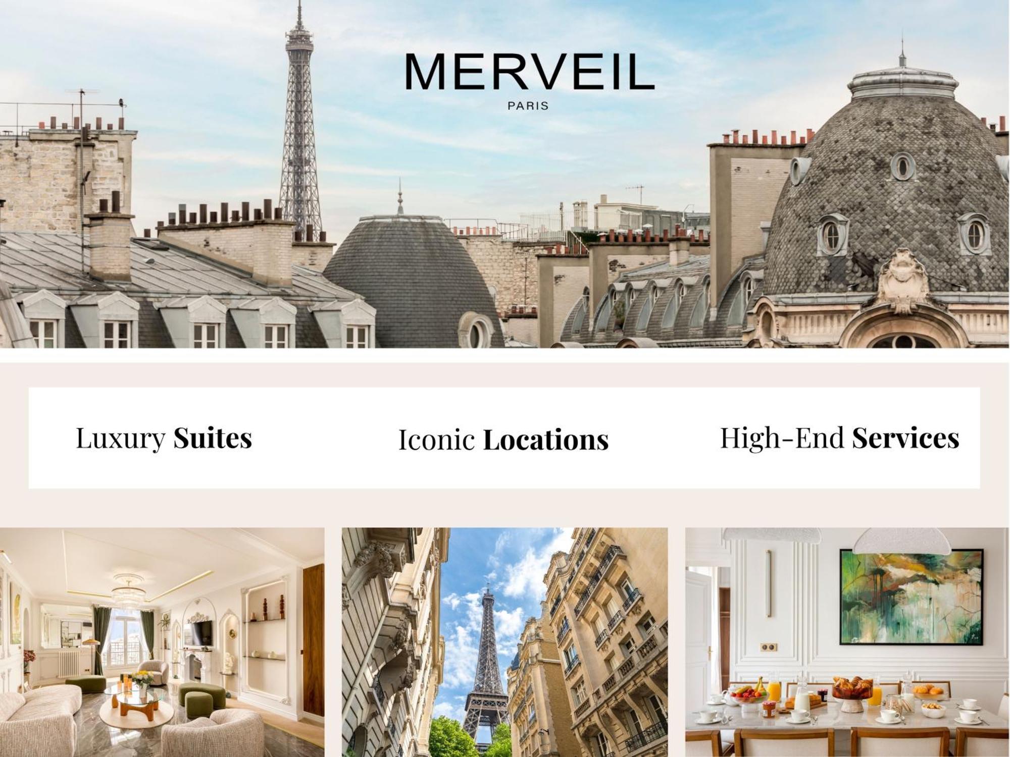 Merveil Signature Hoche - Eiffel Tower View Apartment Paris